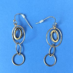 Gold Circle Earrings Approx‎ 2”